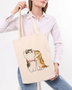 Zoozie Bags 1102 Bolso de Mano de Algodón 100% Color Crema